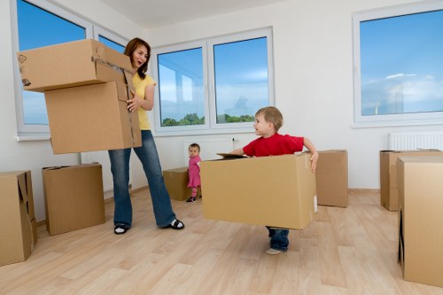 Careful furniture handling during a residential move