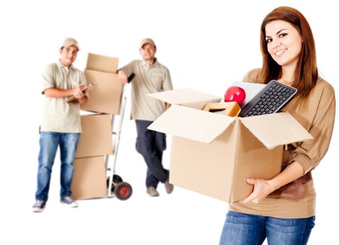 Moving van and packed boxes ready for a home move in Hounslow