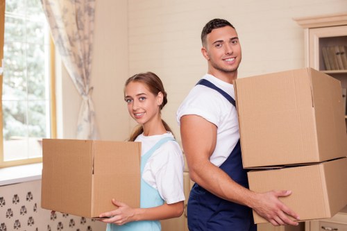 Careful furniture loading during a local removal in Hounslow